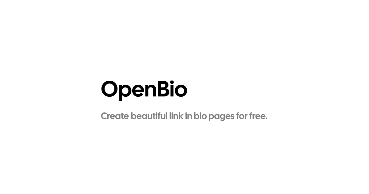 Screenshot of openbio website